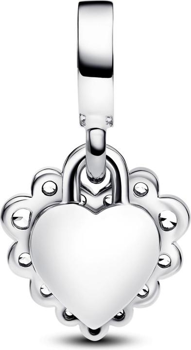 Actual product image Pandora Sparkling Heart Double Dangle Charm (Silver 925)
