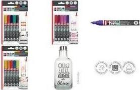 Image du produit Marabu Crayon de peinture pour porcelaine et verre (Violet, Rouge, Pourpre, Rose, Lila, 5 x)
