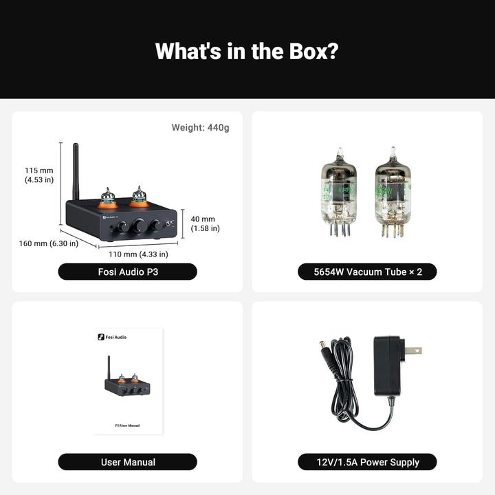 Produktbild Fosi Audio P3 Kopfhörerverstärker und Preamp (Bluetooth)