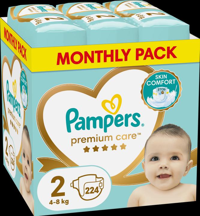 Image du produit Pampers Premium Care (Taille 2, Pack mensuel, 224 pièce(s))