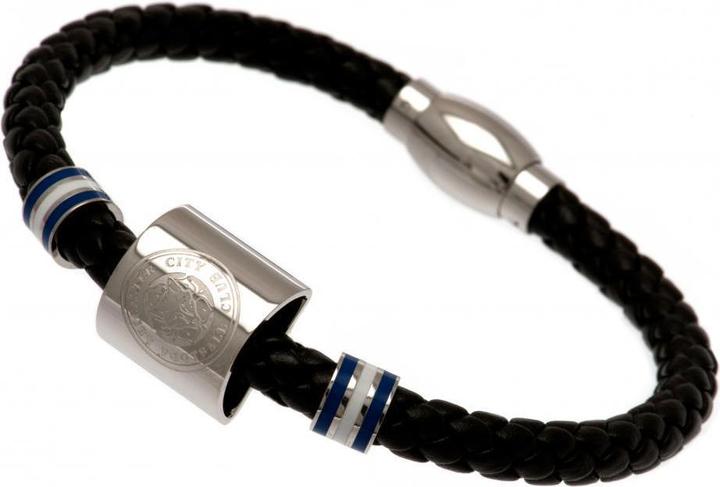 Leicester City FC Farbringe LederArmband (100% Leder)