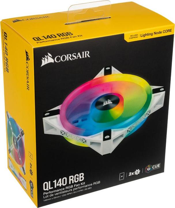 Image du produit Corsair iCUE QL140 RGB (140 mm, 2 x)
