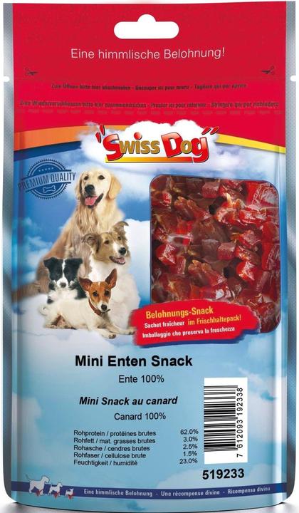 SwissDog Mini Duck Snack (Adult, Junior, 1 pcs., 120 g)