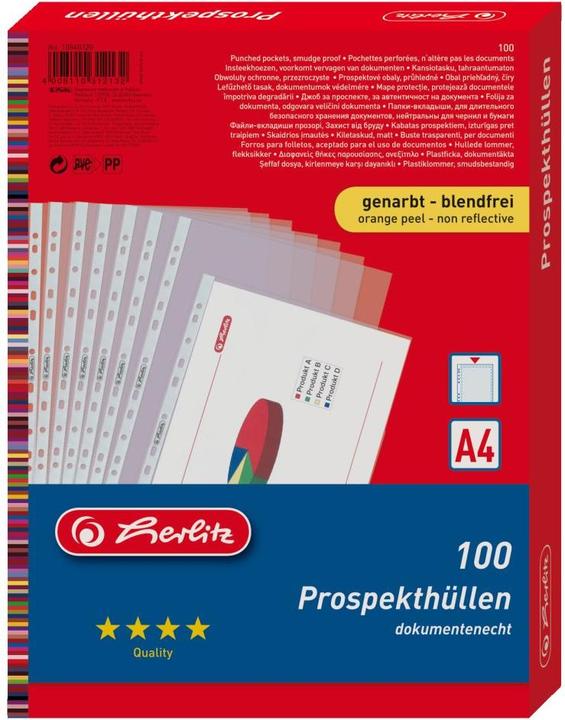 Image du produit Herlitz Couverture transparente (A4, 100 x)