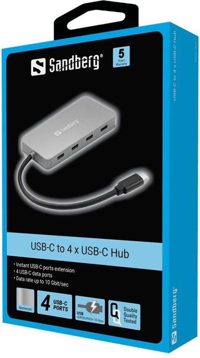 Produktbild Sandberg 136-41 (USB-C, 4 Ports)