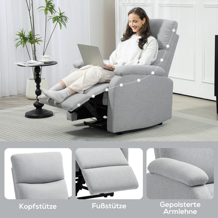 Image du produit Homcom Relaxsessel Polyester Grau