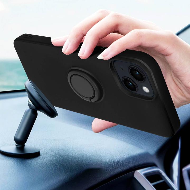 Produktbild Avizar Soft Touch Handyhülle mit Ring-Halterung Series (Apple iPhone 14)