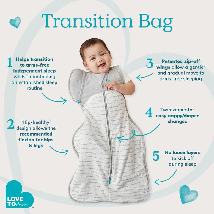 Image du produit Love to Dream Sac à dos de transition Swaddle UP 1.0T (68 cm, 1.0 TOG, Toute l'année)