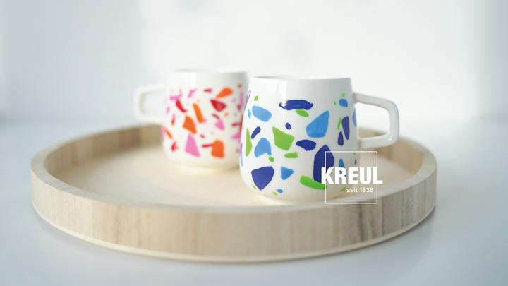 Actual product image Kreul Porcelain Paint "Glass & Porcelain" Color Living Set (Multinational, 120 ml)
