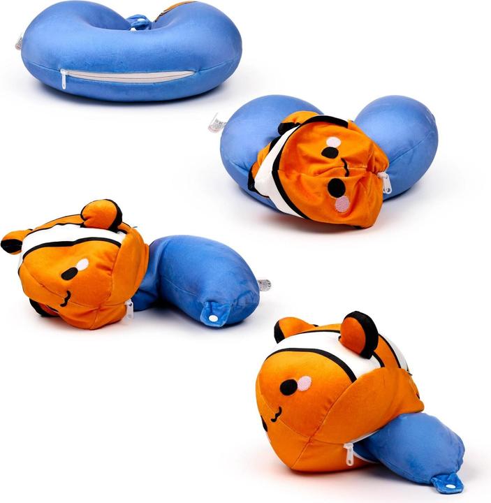 Actual product image Sombo Oreiller de voyage Poisson clown (Head & neck pillow)