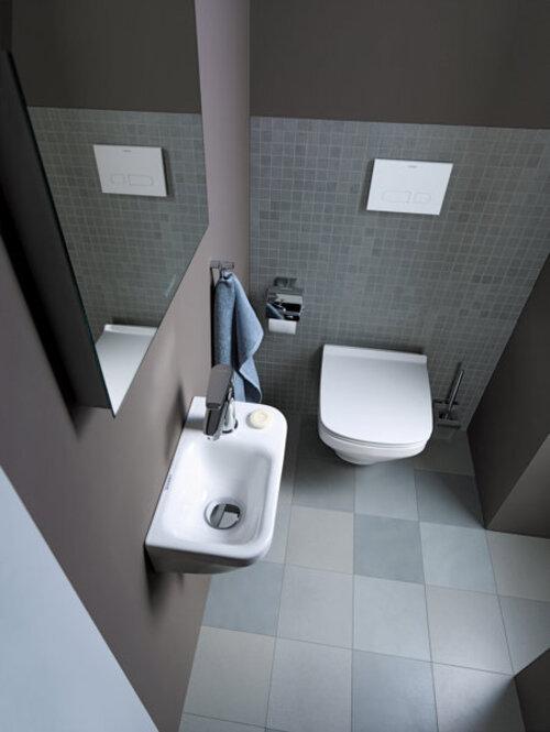 Actual product image Duravit Brush set KARREE glass matt chrome