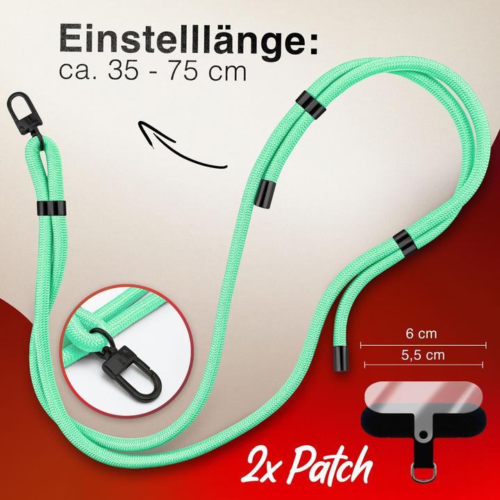 Immagine prodotto Nalia HoldMe Lanyard Handykette - Universal Trageband für Smartphones - Verstellbar, Soft & Elastisch