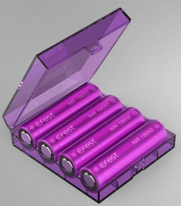 Actual product image Efest Battery Case 4H für 4 18650