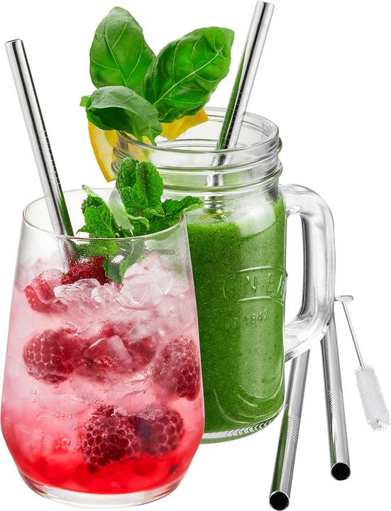 Immagine prodotto GEFU Cannucce in acciaio inox FUTURO, 18 cm (4 x)