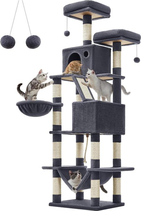 Actual product image Feandrea Cat Spa (206 cm, Grey)