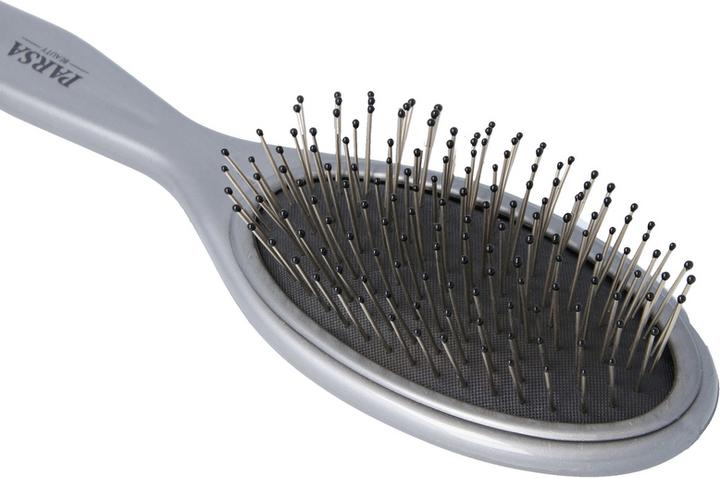 Image du produit Parsa Beauty Parsa Unicolor brosse de poche broches métalliques grande, ovale, grise