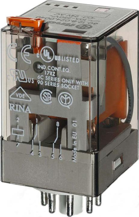 Actual product image Finder 60.12.4.031.0040 AC current plug-in relay, 2 CO 10 A,In 601240310040