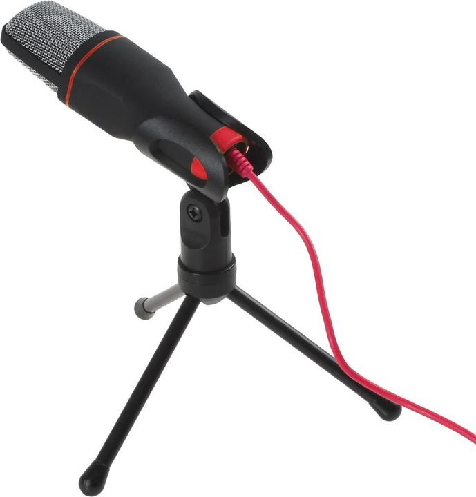 Produktbild Varr Gaming Microphone with Tripod Stand, jack connetion, Black, Cable