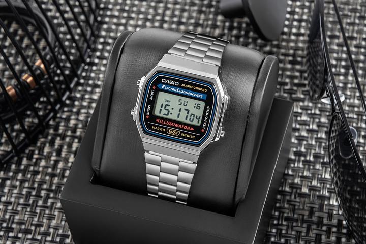 Image du produit Casio Retro Vintage - A168WA-1W (Montre numérique, 34 mm)
