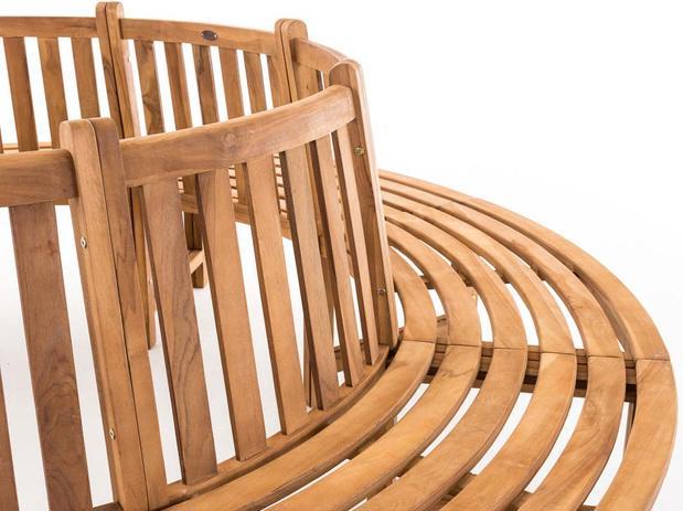 Produktbild Swisshandel24 Baumbank Novum rund 250 cm, teak