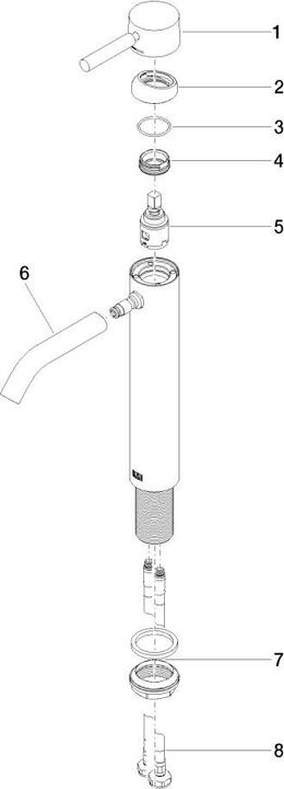 Produktbild Dornbracht Dornb Waschtisch-Einhandbatterie META erhöhter Standfuss Ausladung 136mm chrom