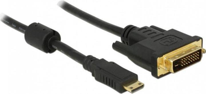 Delock mini HDMI (Typ C) — DVI (1 m, HDMI, DVI)