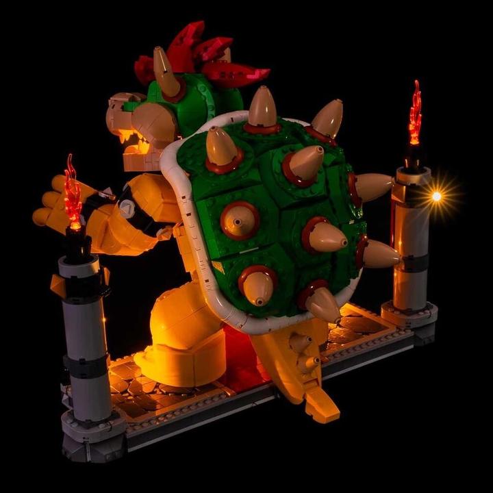 Actual product image Light my bricks LEGO Super Mario The Mighty Bowser # 71411 Light Kit