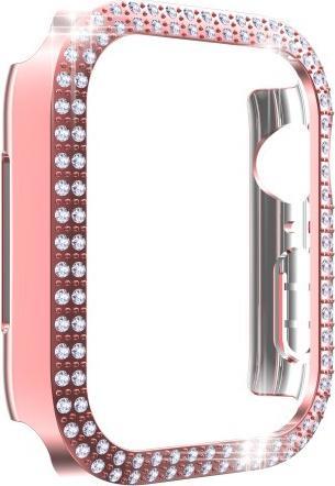 Produktbild Cover-Discount Apple Watch 45mm - Glitzer Strass Schutz Case rosa