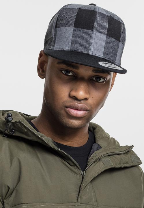 Immagine prodotto Flexfit Snapback in flanella a quadri (Taglia unica)