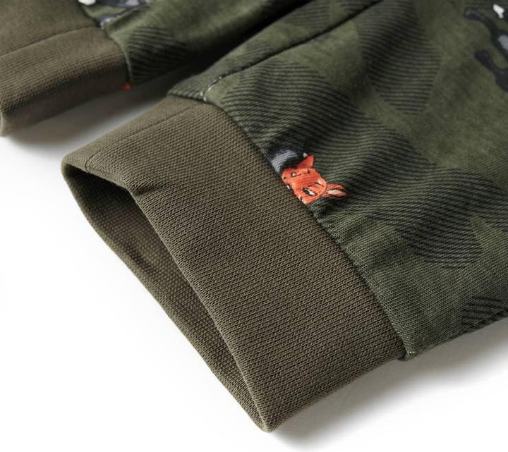 Produktbild VidaXL Kinderpyjama mit Langen Ärmeln Khaki 140,Material: 100 (140)