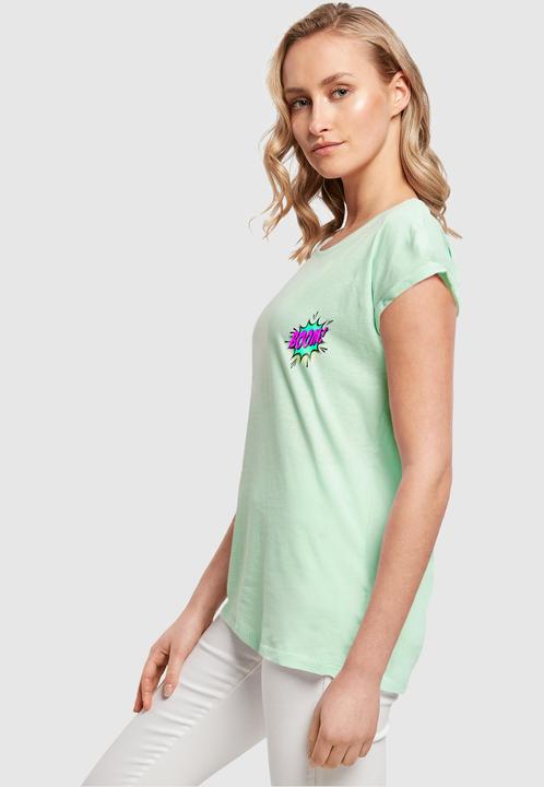 Actual product image Merchcode Ladies BOOM Comic Extended Shoulder Tee - 116849 (4XL)