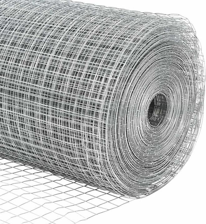 Image du produit VidaXL Clôture pour poules Set de 2 Acier galvanisé 25 x 1 m