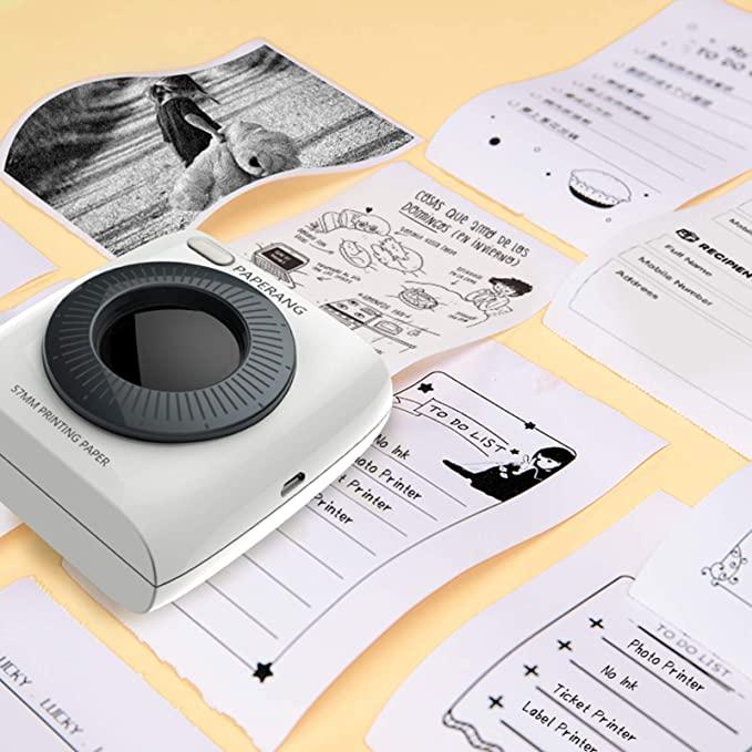 Actual product image Paperang P2 HD 300DPI Smartphone Bluetooth Printer (Black and white)