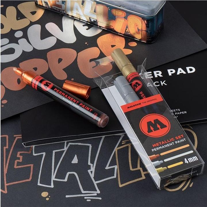 Image du produit Molotow Marqueur permanent (Bundig, 4 mm, 3 x)