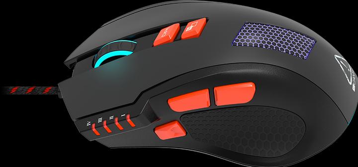 Actual product image Canyon for gaming Corax GM-5N, with 8 programmable buttons, Sunplus 6651 optical sensor, with RGB il (Cable)