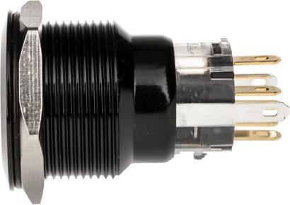 Produktbild DimasTech Vandalismusschalter/-taster 22mm, Blackline Dot - RGB
