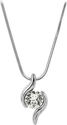 Levien Elegant Chaton Wave Crystal Necklace (L)