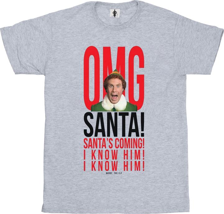 Elf OMG Santa I Know Him TShirt Jungen