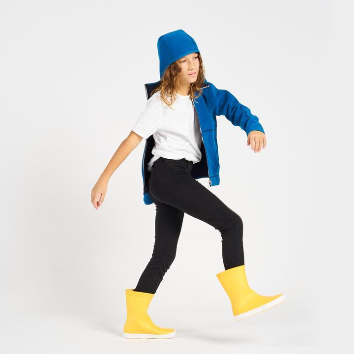 Immagine prodotto Tribord Giacca in pile vela bambini calda reversibile 500 blu navy/blu (110)