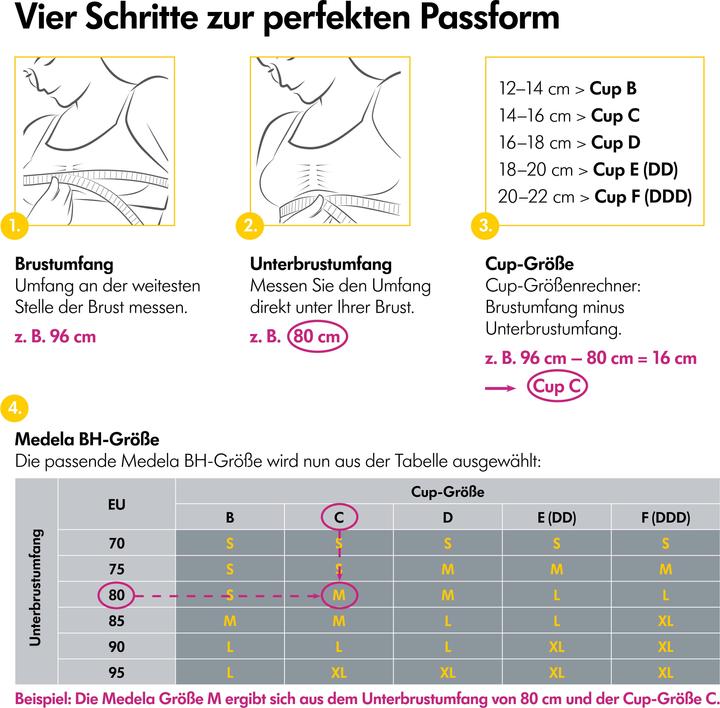 Image du produit Medela Soutien-gorge à pompe mains-libres, noir, M (Easy Expression 2.0) (M)