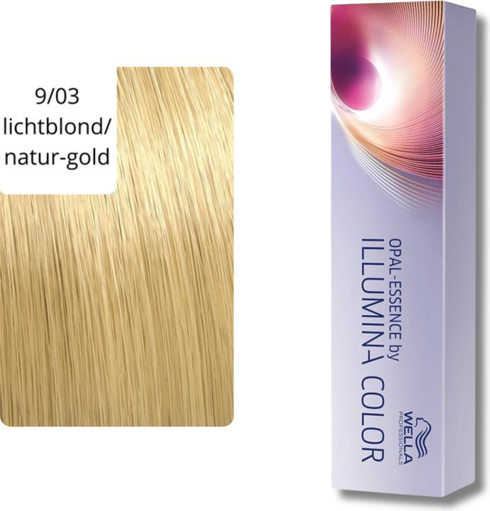 Actual product image Wella Illumina Color (9/03 light blonde nature-gold)