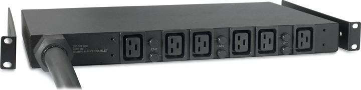 Actual product image APC Rack PDU Basic 1U 32A 22kW 400V (6)C19 Cord Length (2.5 meter) IEC309