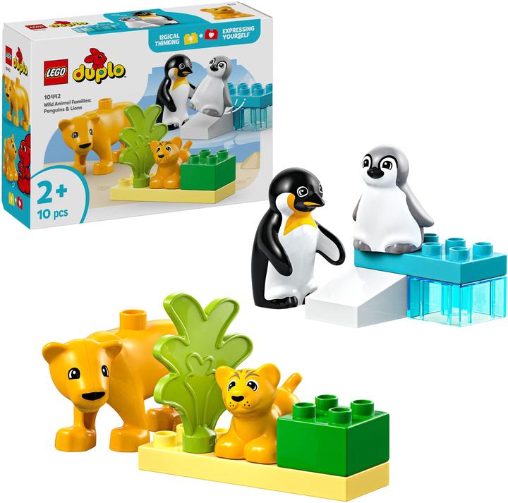 Produktbild LEGO Wildtier-Familien: Pinguine und Löwen (10442)