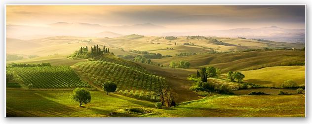 Image du produit Trenddeko Bratkovic - Podere Belvedere - Panorama (40 x 100 cm)