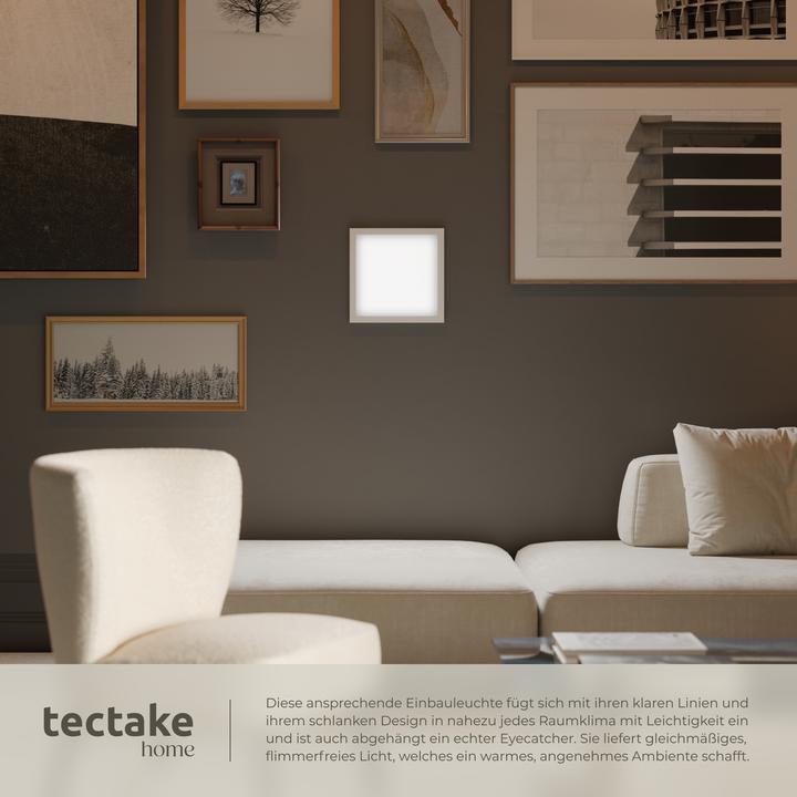 Produktbild tectake LED-Paneel Lucerna, ultraflach, warmweiss, stromsparend