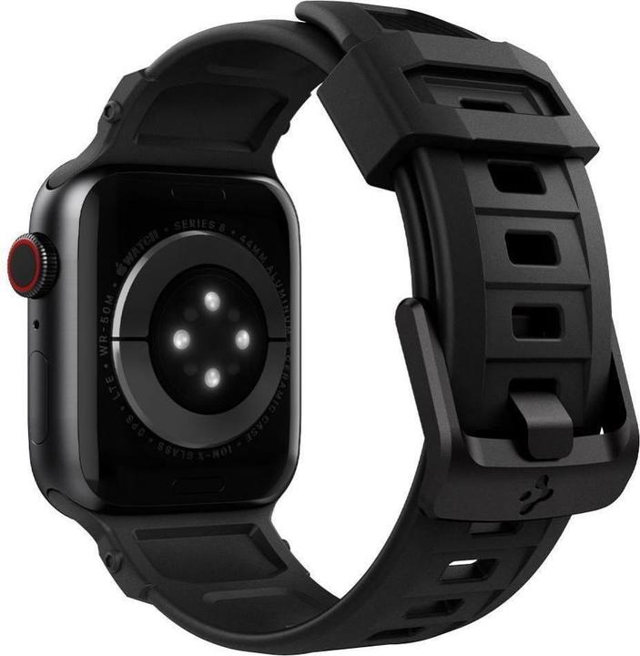 Image du produit Spigen BANDE RUGGED Apple Watch 4/5/6/7/8/SE (38/40/41MM) MATTE BLACK (38 mm, 40 mm, 41 mm, Polyuréthanes thermoplastiques (TPU))