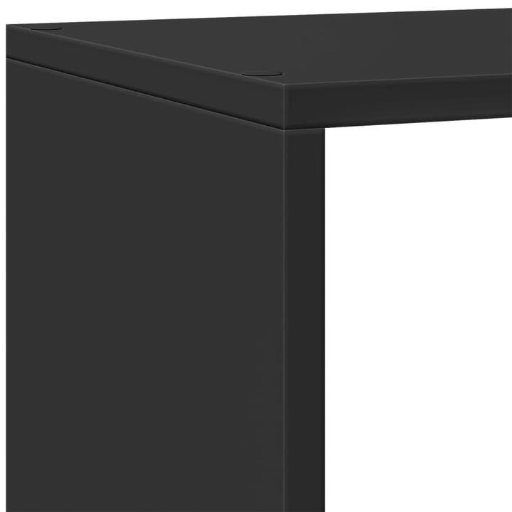 Produktbild VidaXL Raumteiler Bücherregal Standregal Treppenregal Regal 4 Stufen Schwarz (29 x 143.5 x 143.5 cm)