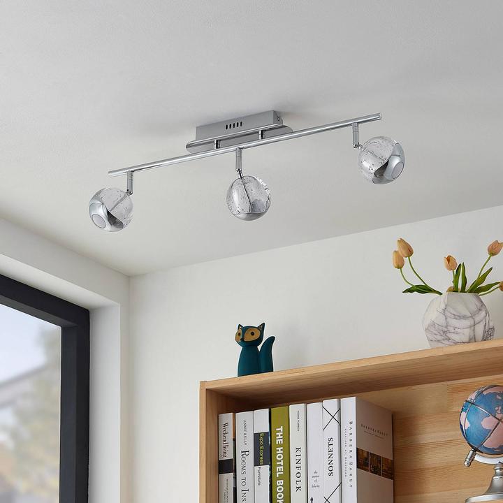 Image du produit Lucande Kilio Spot de plafond à LED, 3 flammes, chrome (1210 lm)