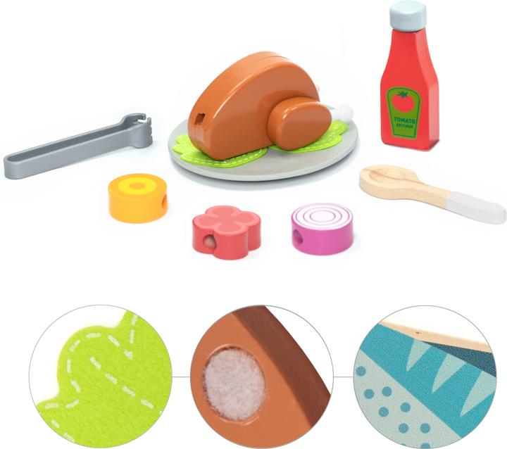 Actual product image UMU Grill Set aus Holz