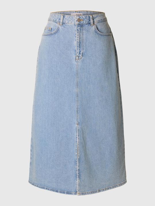 Image du produit Selected Femme Hellblauer Midi Jeansrock (40)